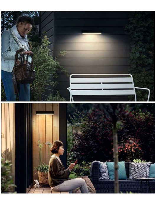 Солнечный настенный светильник, 1000 люмен, 4000K IGT-SWL24-ЧЕРН