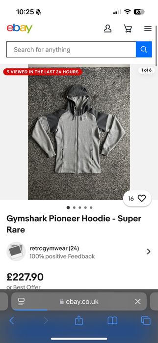 Gymshark pioner hoodie очень редкое