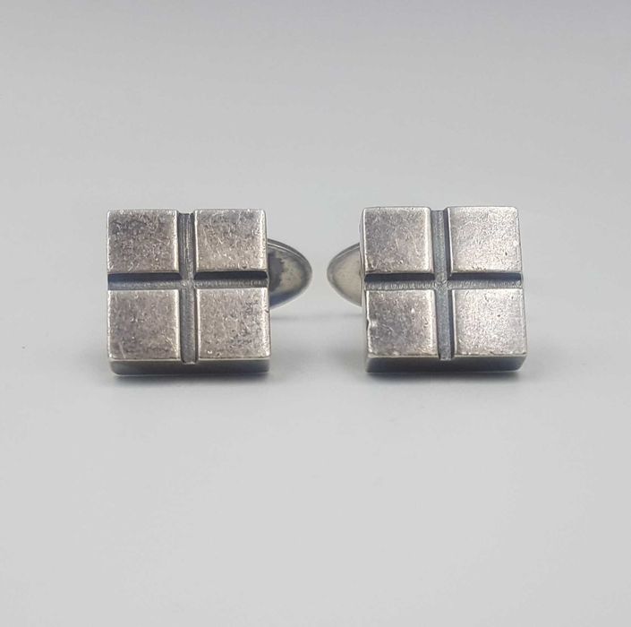 Butoni vintage din argint art deco