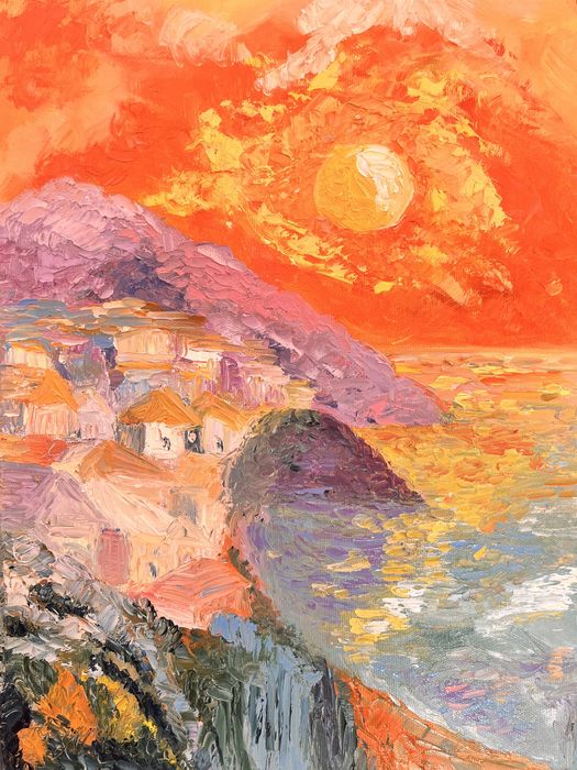 Pictura texturata pe panza