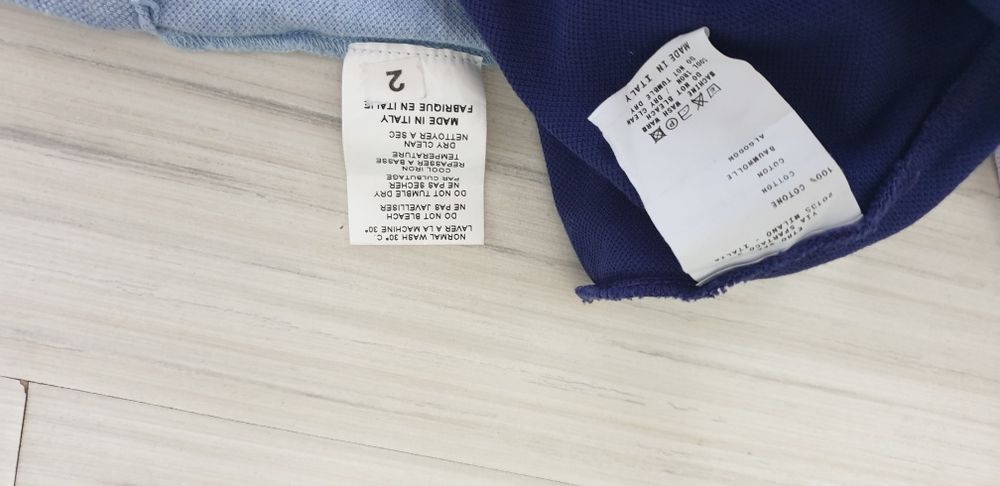 ETRO Milano Pique Cotton Italy / S и M ОРИГИНАЛ! Мъжки Тениски - 2 Бр