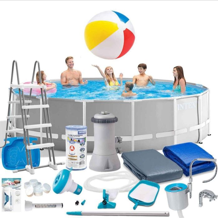 INTEX каркасный бассейн 457×122 stoyka basseyn стойка бассейн baseyin
