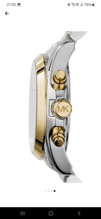 Michael Kors - Ceas cronograf cu bratara metalica Bradshaw, Argintiu/A