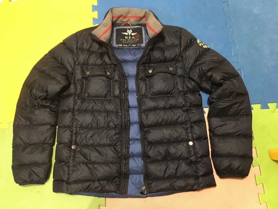 ''NZA New Zealand Auckland''оригинално мъжко пухено яке Л размер