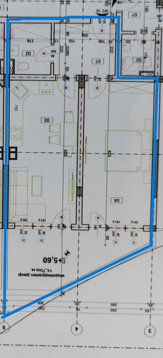 Продава се Двустаен апартамент в Благоевград, Освобождение - 84 кв.м за 510 €/кв.м - Снимка #1
