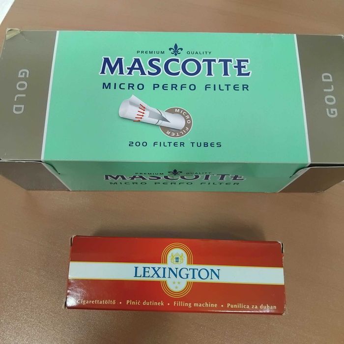 Lexington машинка за пълнене на цигари + 200 цигари за пълнене