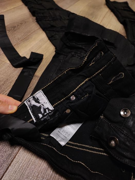 Rick Owens DrkShdw  -  Destroyed Detroit Cut Denim