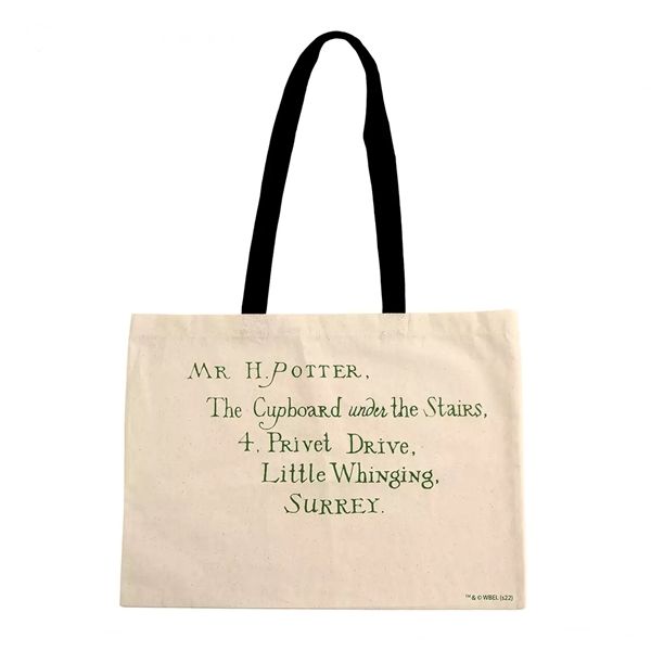 Geanta tote bag,  Harry Potter Scrisoare admitere Hogwarts,  Bumbac
