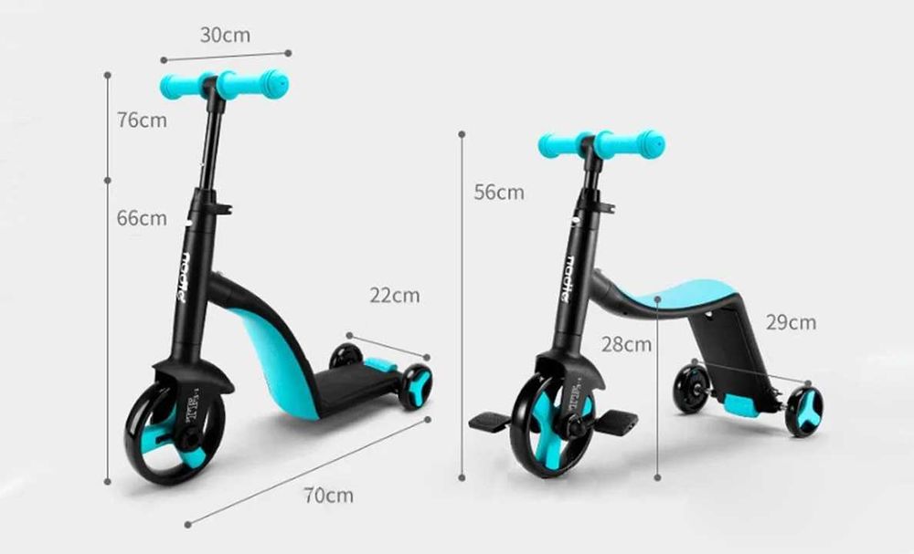 Продается Б/У Самокат, беговел, велосипед детский 3 в 1 Nadle