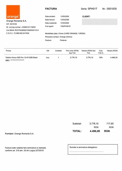 Honor 600 Pro  - 512 GB, 12 GB Ram