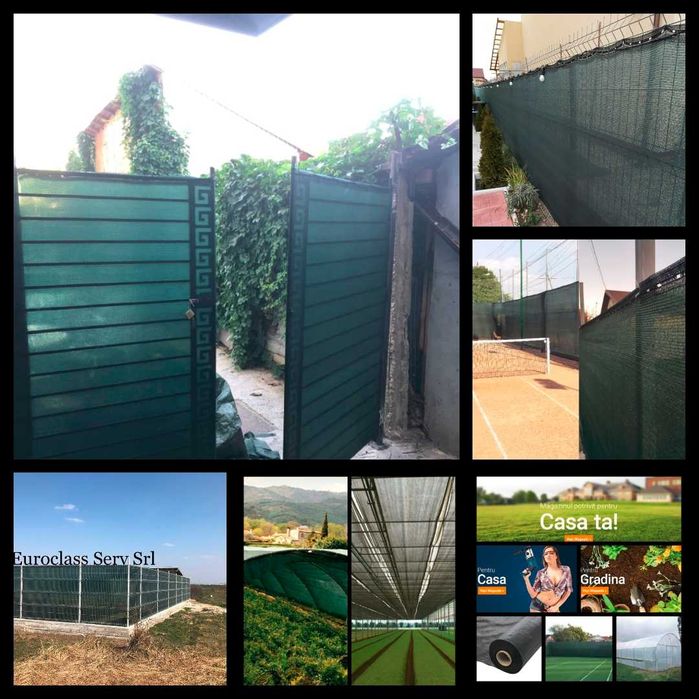 PLASA UMBRIRE PROTECTIE/AntiVant, inaltime 1.5m/1.7m/2m/3/6m Garantie!