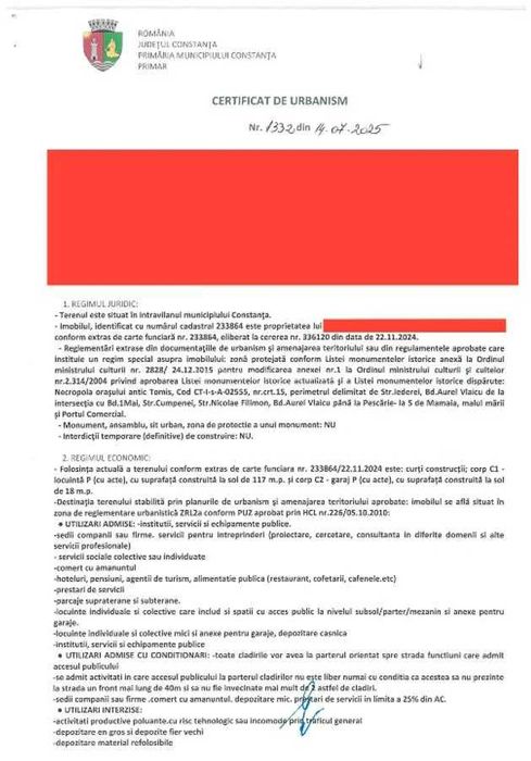 Oportunitate rară – Teren + Casă pe colț, Unirii cu Ecaterina Teodoroiu – Constanța