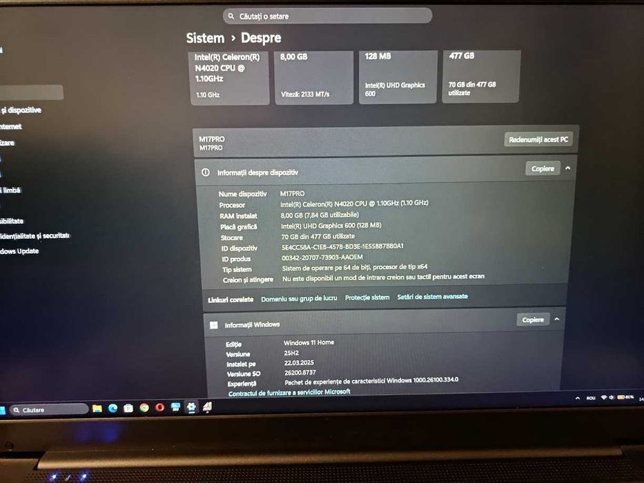 Laptop SGIN M17PRO