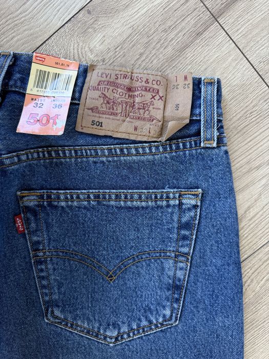 Blugi LEVIS 501 Albastru Clasic USA Albastru Barbati | Marime 32 x 36 (Talie 78 cm)