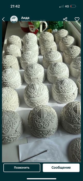 Гипсовые бонбоньерки