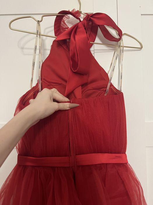 вечернее красное платье