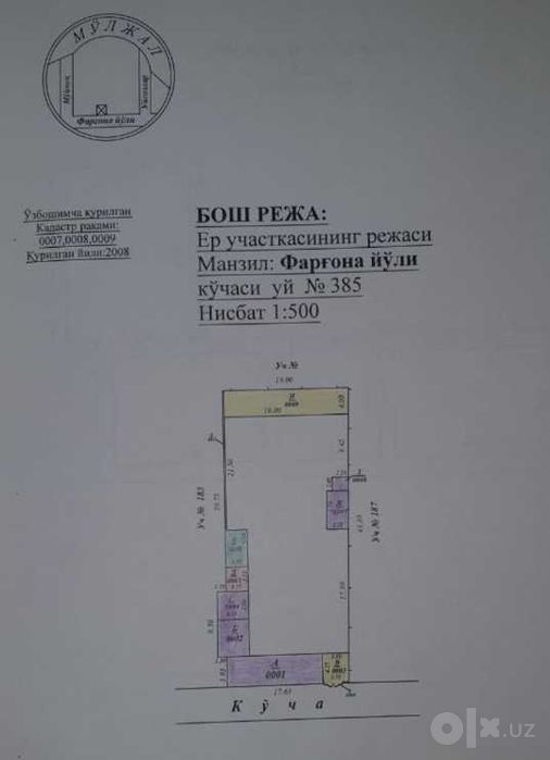 8 sotix Yer uchastkasi Farg'ona Yo'lida (privatizatsiya qilingan)