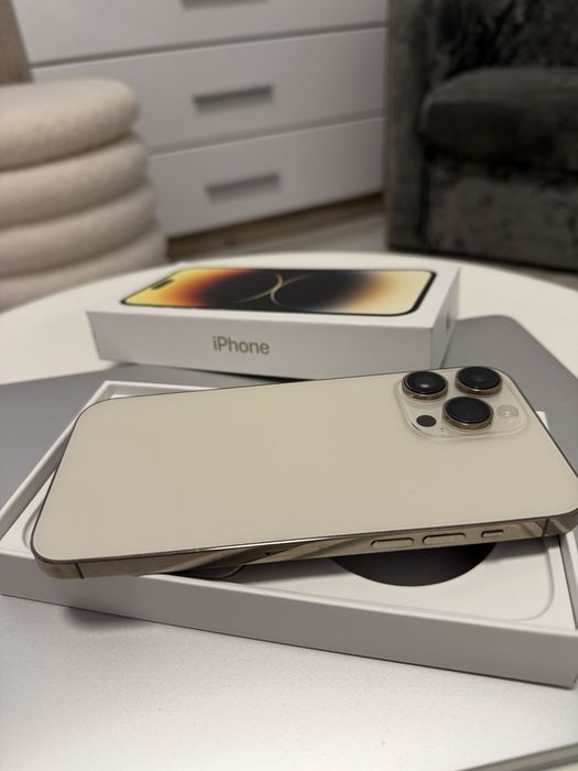 Iphone 14 pro  max gold impecabil !