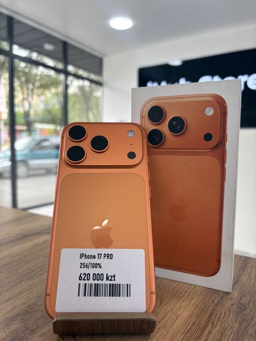 iPhone 17 Pro•256GB/100%Orange Айфон 17 Про•256ГБ/100%қызғылт-сары
