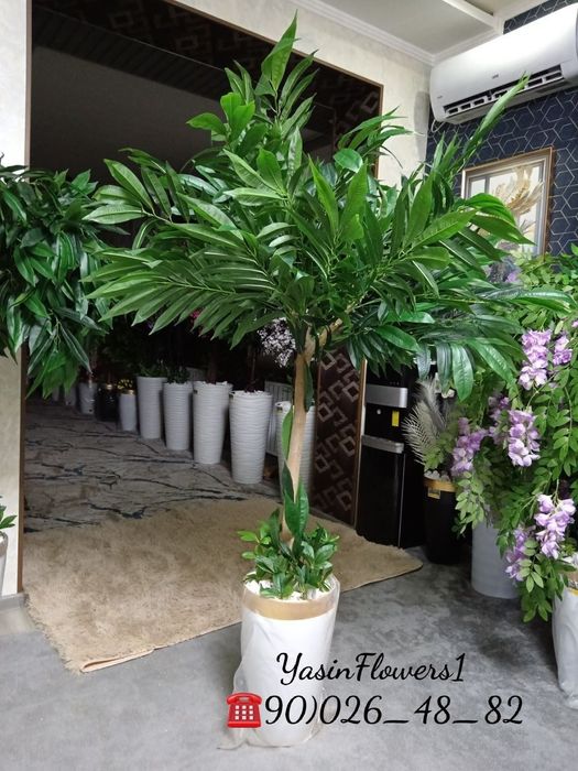 Суний гуллар ва дарахтлар Искусственные цветы и деревья