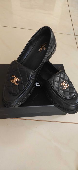 Chanel loafers лофърс мокасини обувки