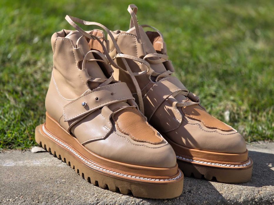 Ghete NOI Mihaela Glavan - Acid Cloud Bej, marimea 38