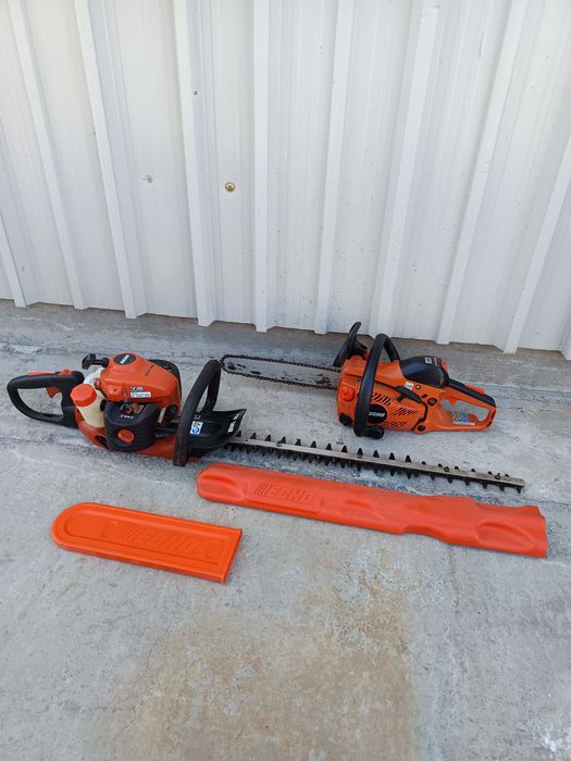 Set Echo Japan drujba și mașină de tăiat gard viu tuia