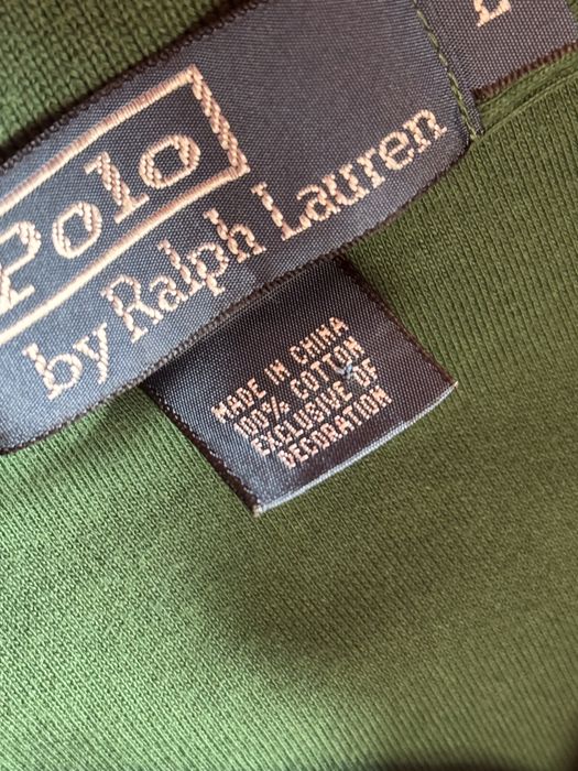 Polo Ralph Lauren Original Tricou Polo Verde Mărime L Custom Fit