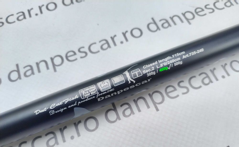 Lanseta SOMN Diamant DTM Catfish Lungime: 2,40m ACTIUNE 400 g