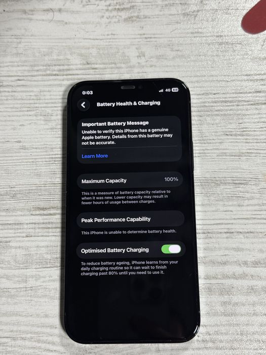 В гаранция Iphone 12 pro 512gb 100% battery health
