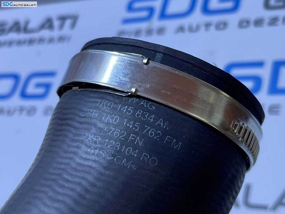 Furtun Conducta Presiune Aer Radiator Intercooler Volkswagen Golf 5 2.0 TSI AXX BWA CCTA CAWB CBFA 2004 - 2008 Cod 1K0145834AM 1K0145762FM [D0419]