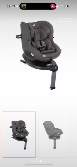 Scaun auto Joie 360 spin cu isofix