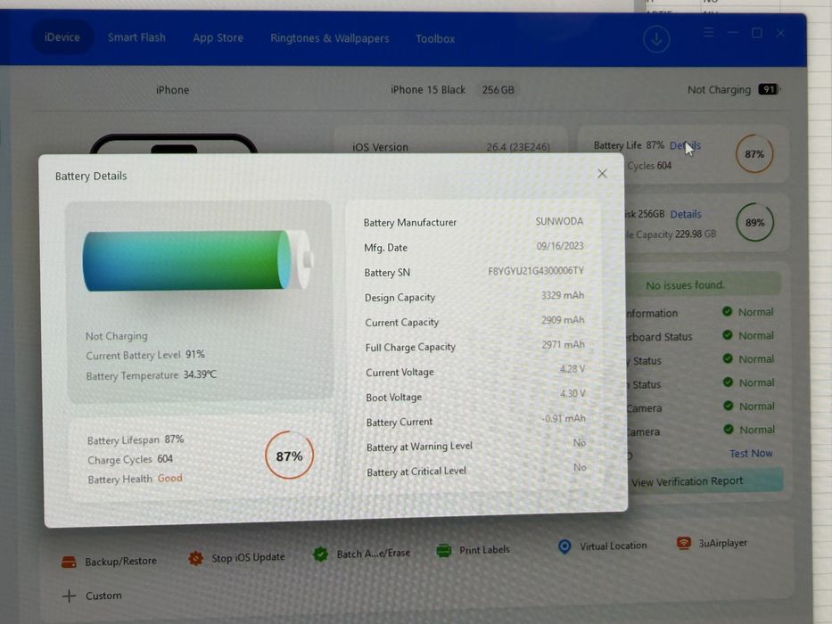 iPhone 15 Black - Ideal pentru Piese