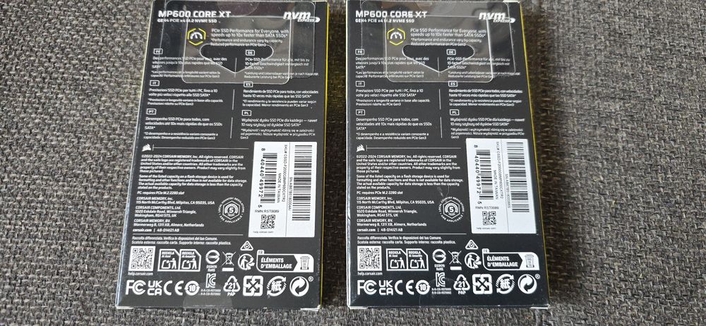 SSD Corsair MP600 Core XT R2 2TB PCI Express 4.0 x4 M.2 2280 M2