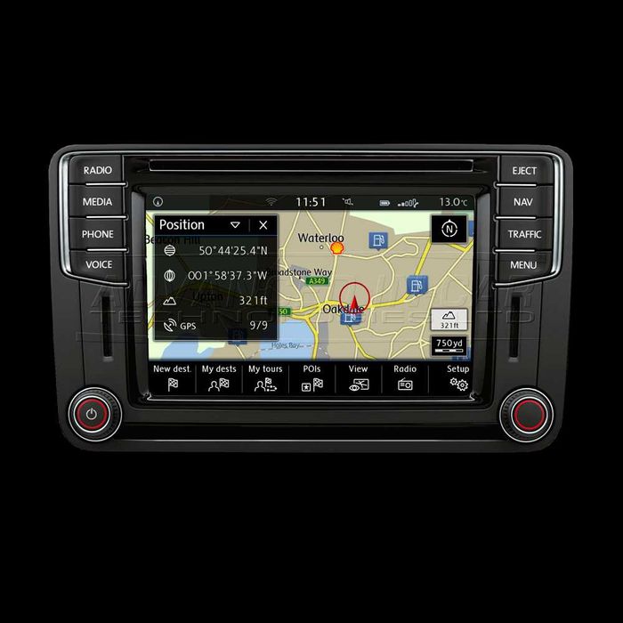 2025/2026 Навигационни карти за VW Discover Media Pro MIB1, MIB2