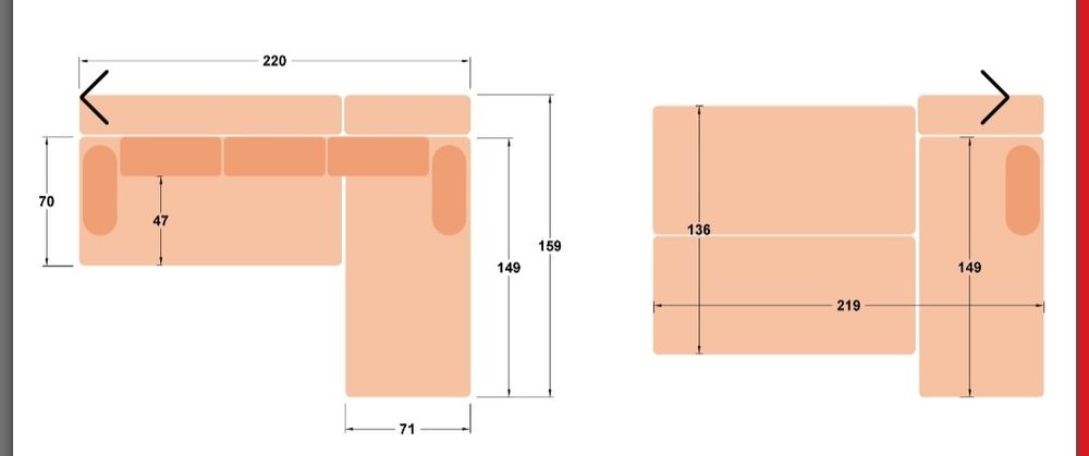 Canapea extensibila- coltar