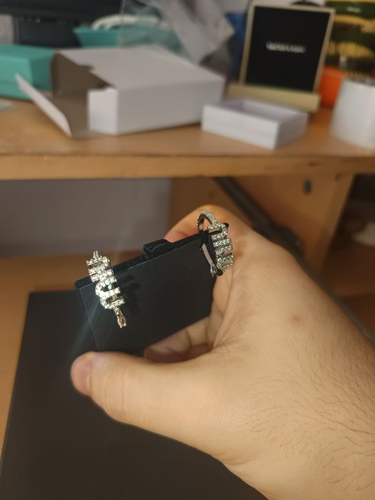 Cercei Miu-miu argint