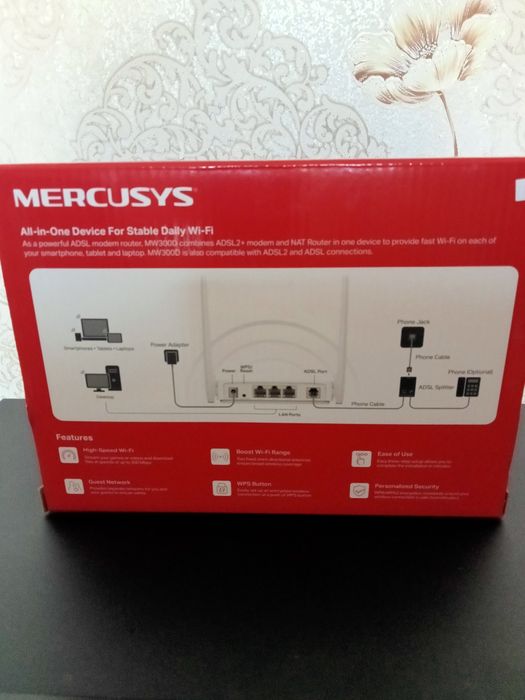 Модем роутер ADSL2 новый