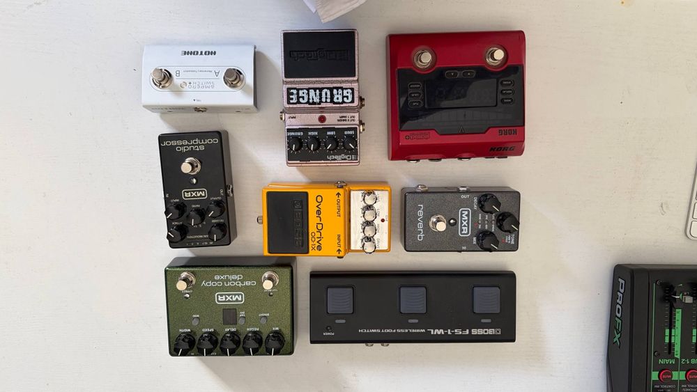 Педалборд (гитарные педали эффектов) Boss MXR Korg Nux