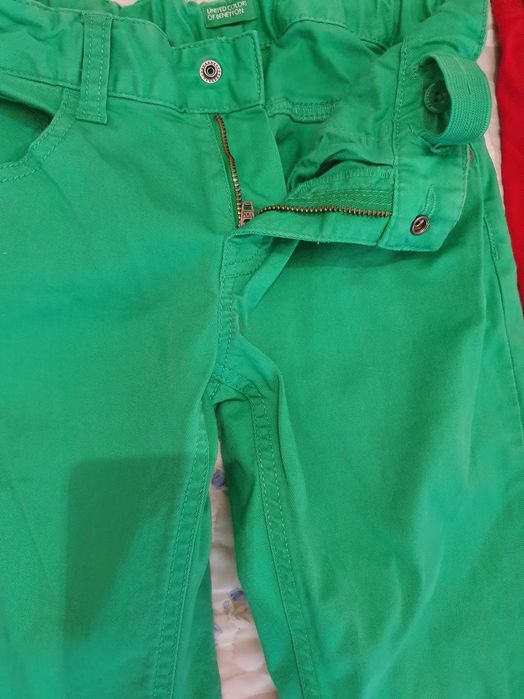 Детски панталони Benetton 3бр+блуза Benetton+сп.долнище ръст до 140см