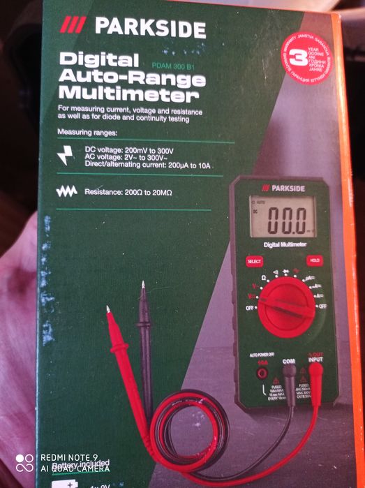 Oferta multimetru digital Parkside cu autoscalare  70 lei