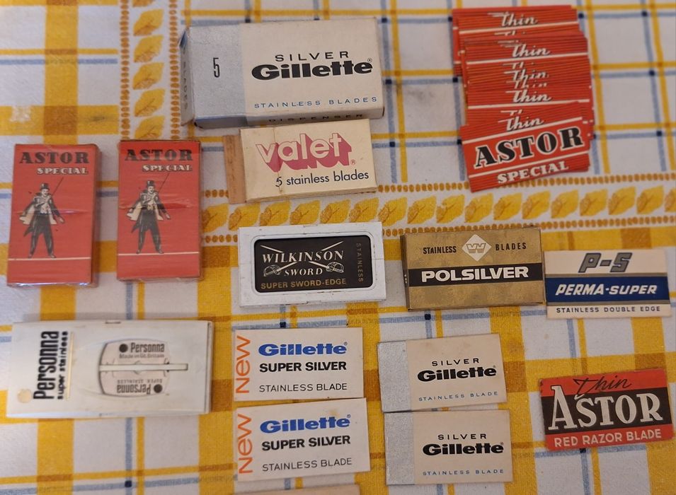 Чисто нови ретро ножчета за самобръсначка на Gillette, Astor, Wilkins