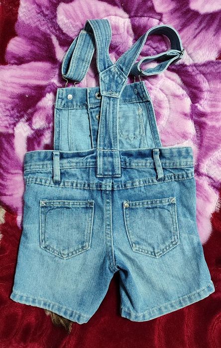 Детский джинсовый комбинезон