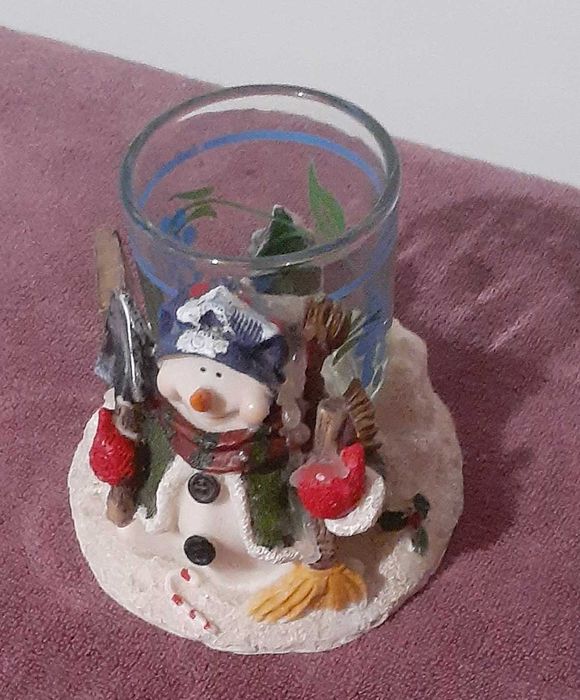Подсвечник "Снеговик"