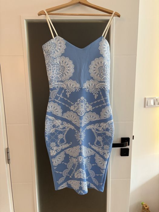 Светло синя рокля