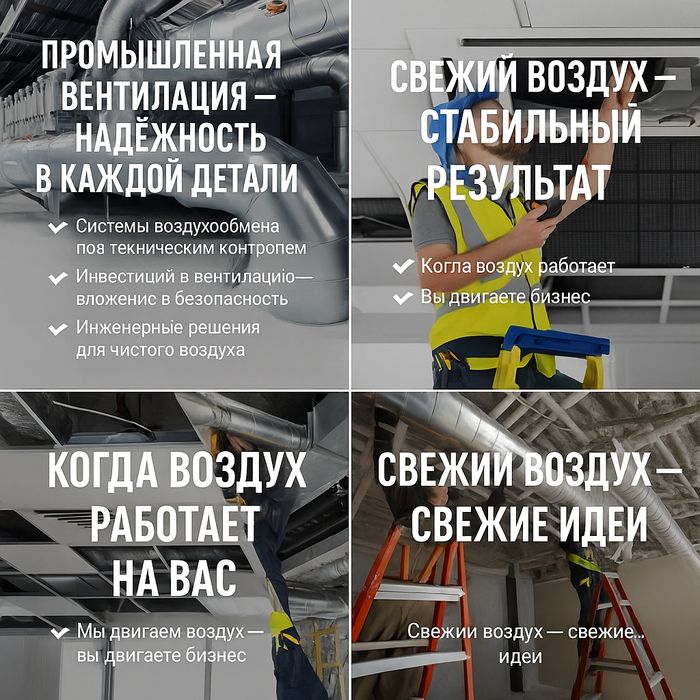 Изготовление вентиляции любой сложности подтключ