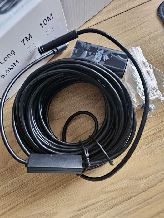 Camera Endoscop inspectie, 10 metri, cablu rigid, modelabil, cu LED