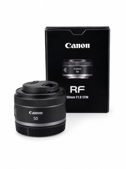 Vand Obiectiv Canon RF 50 mm f/1.8 – ca nou, cu cutie