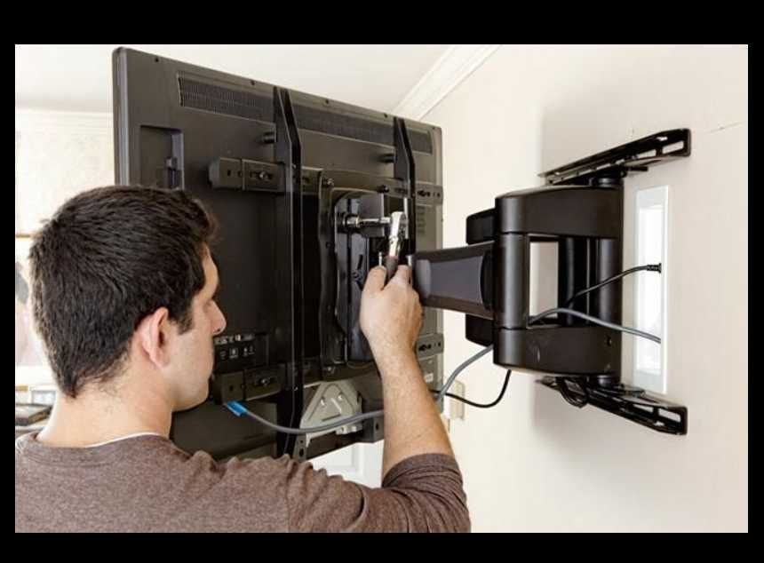 Soluții complete. Montaj TV pe perete + prize, lustre, Smart Home