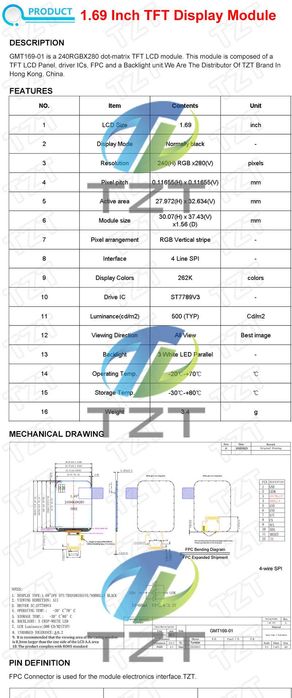 TFT-дисплей 1,69" (Original)